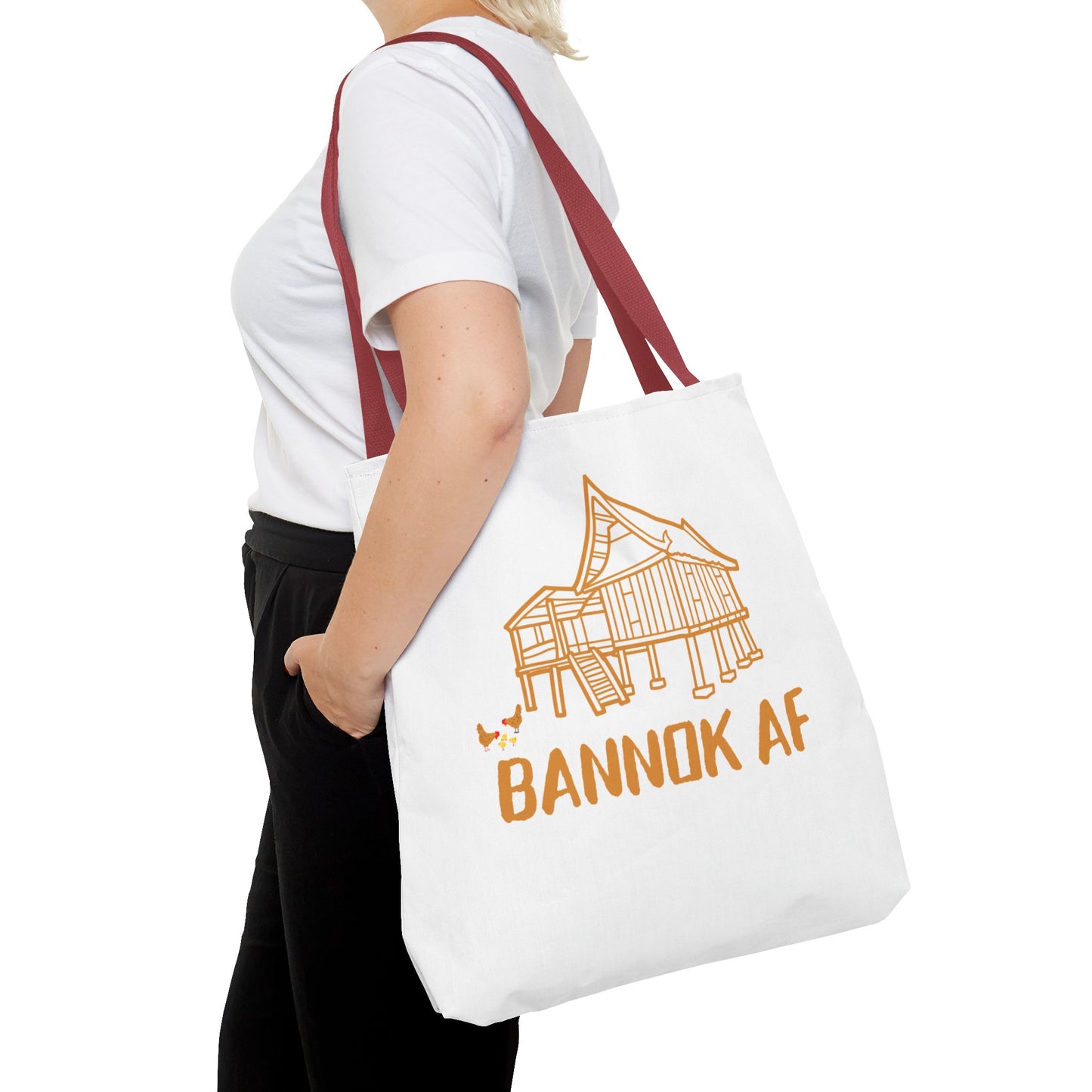 Tote Bag (AOP) "Bannok AF"