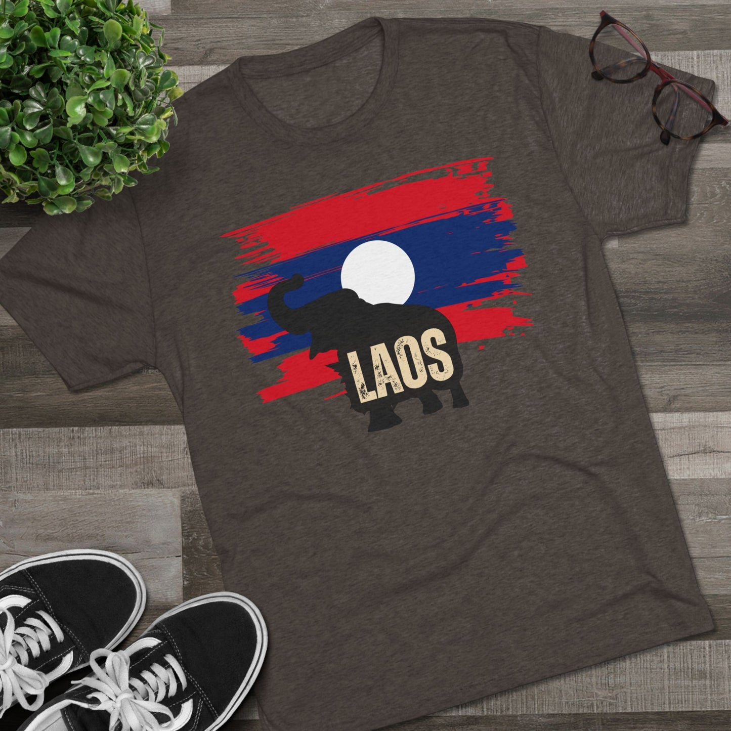 Unisex Tri-Blend Crew Tee "Laos"