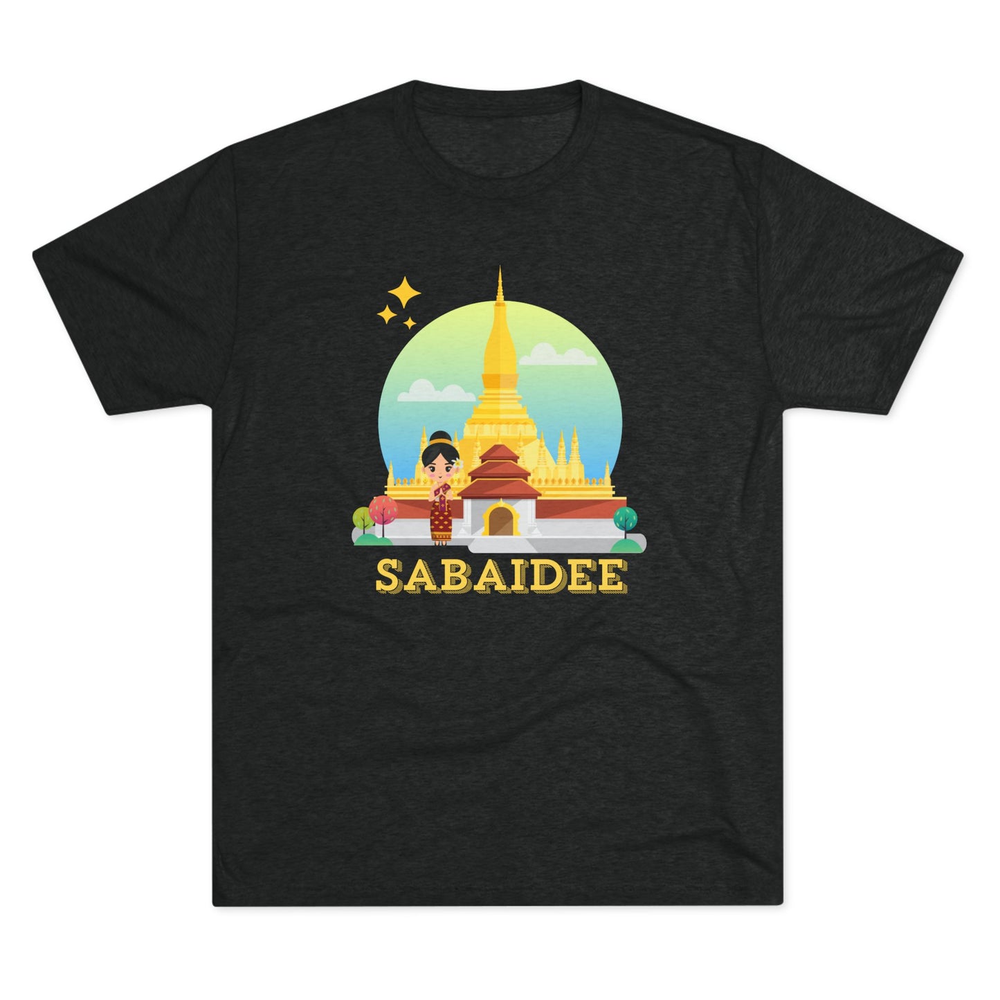 Unisex Tri-Blend Crew Tee "Sabaidee"