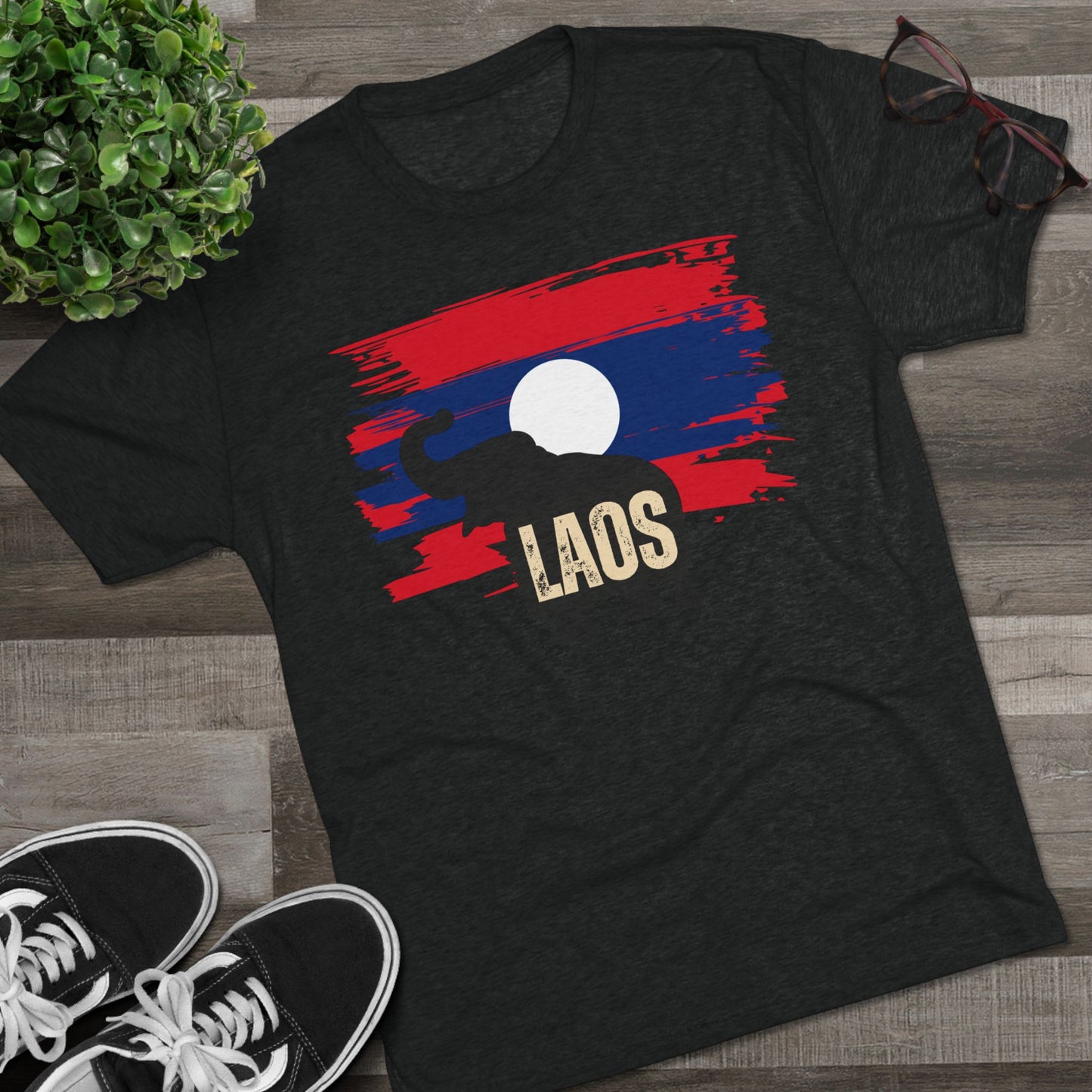 Unisex Tri-Blend Crew Tee "Laos"