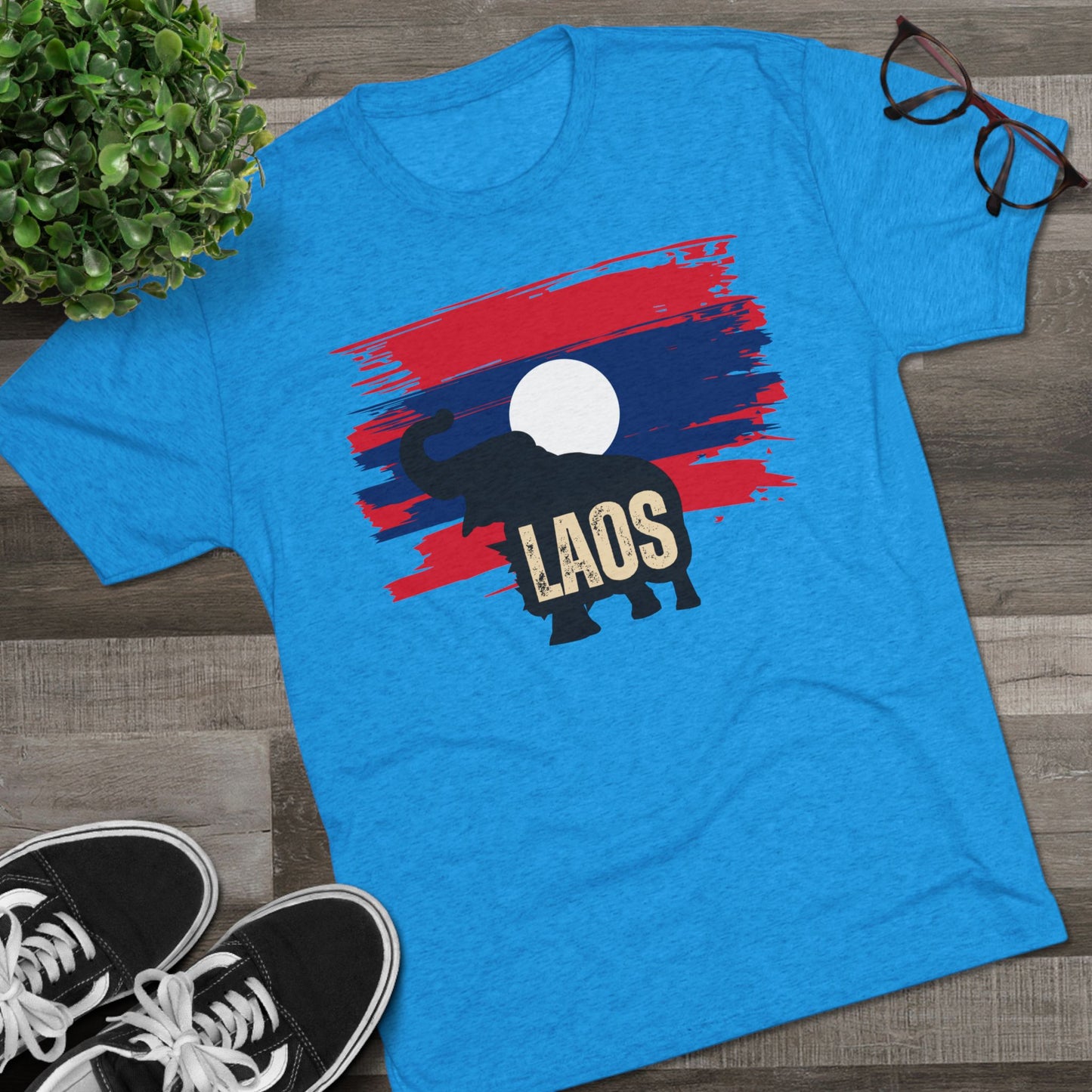 Unisex Tri-Blend Crew Tee "Laos"