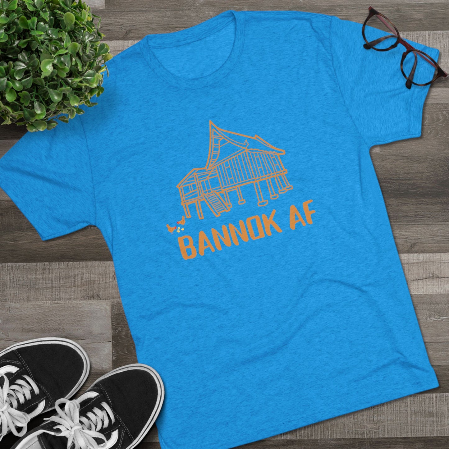 Unisex Tri-Blend Crew Tee "Bannok AF"