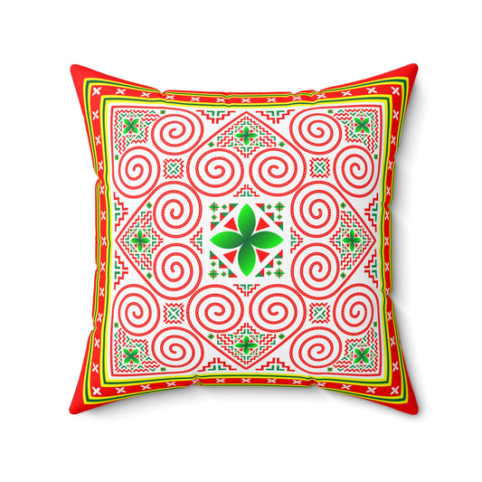 Hmong Design Spun Polyester Square Pillow