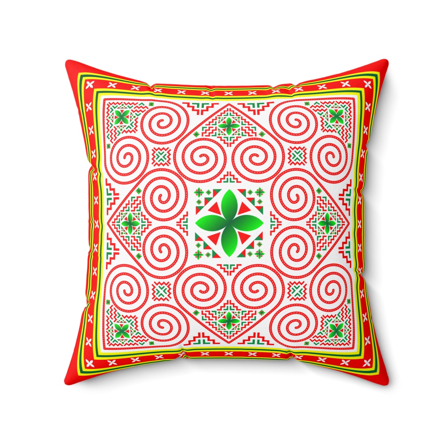 Hmong Design Spun Polyester Square Pillow