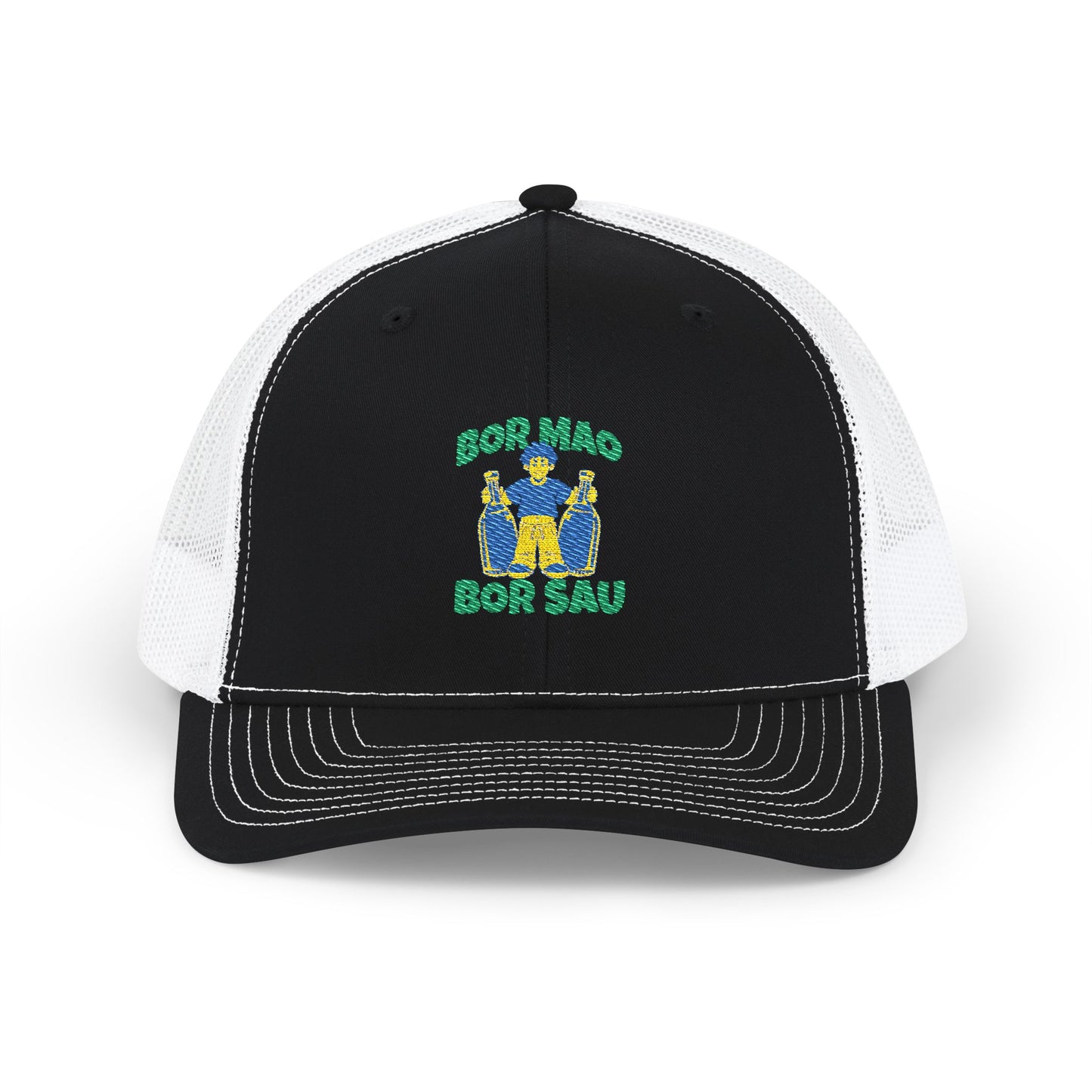 Embroidered Lao Drinking Meme Trucker Cap, Snapback Hat, Dad Hat, Funny Cap, Lao Pride, Gift for Him