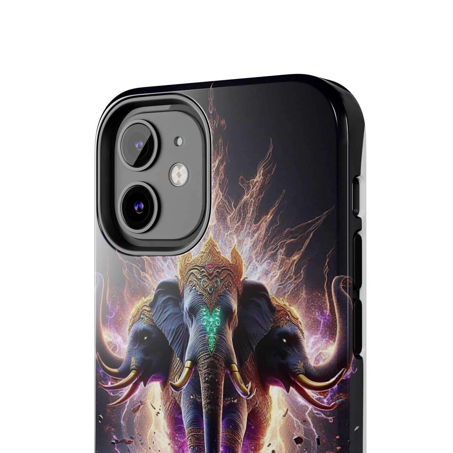 3 Headed Elephant Tough Phone Cases