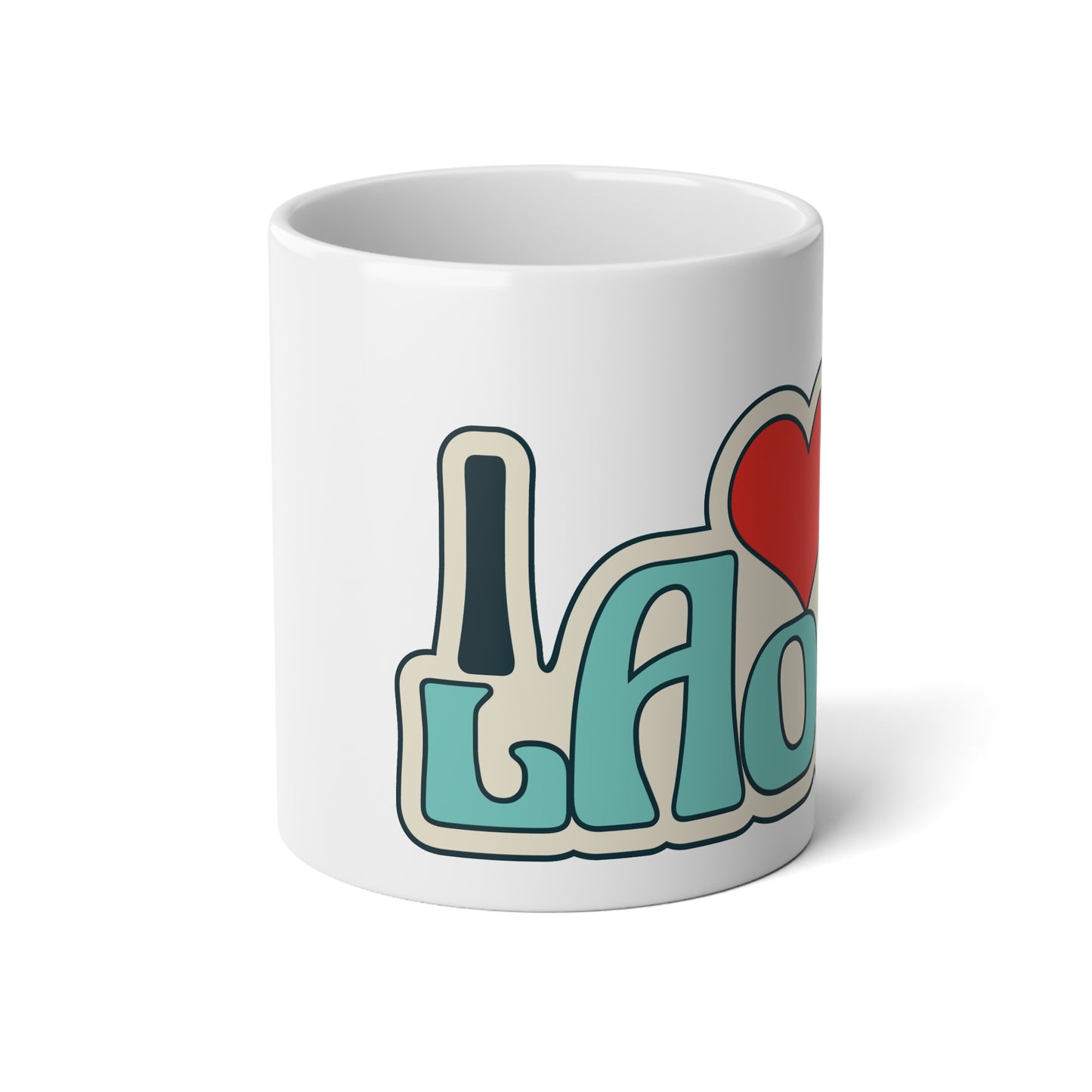 Jumbo Mug, 20oz "I Love Laos"