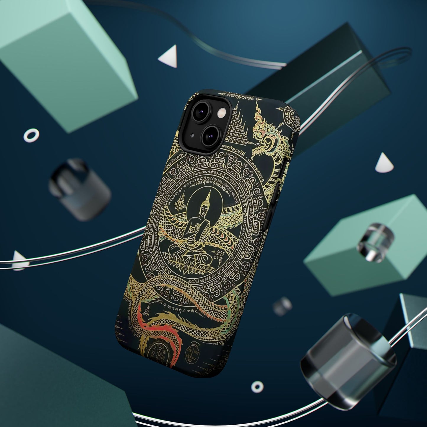 iPhone Case - Sak Yant Design - Magnetic Impact-Resistant