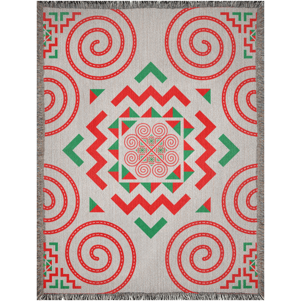 Hmong Design Woven Blankets