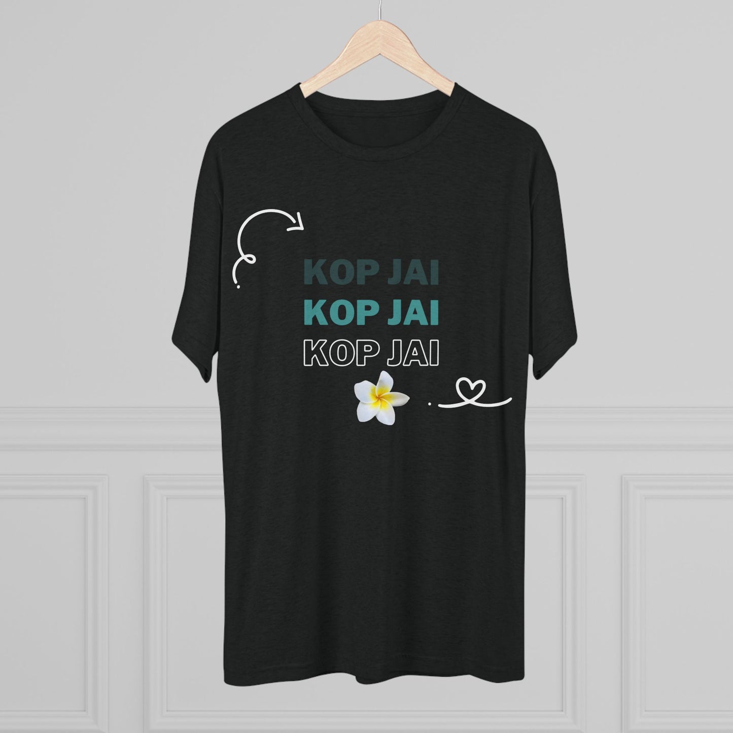 Unisex Tri-Blend Crew Tee "Kop Jai"