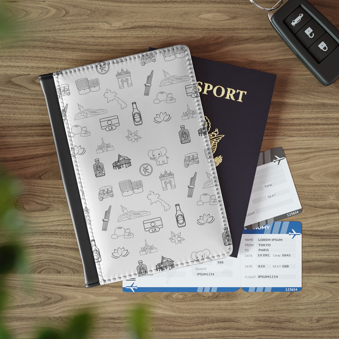 Passport Cover "Lao Icons"