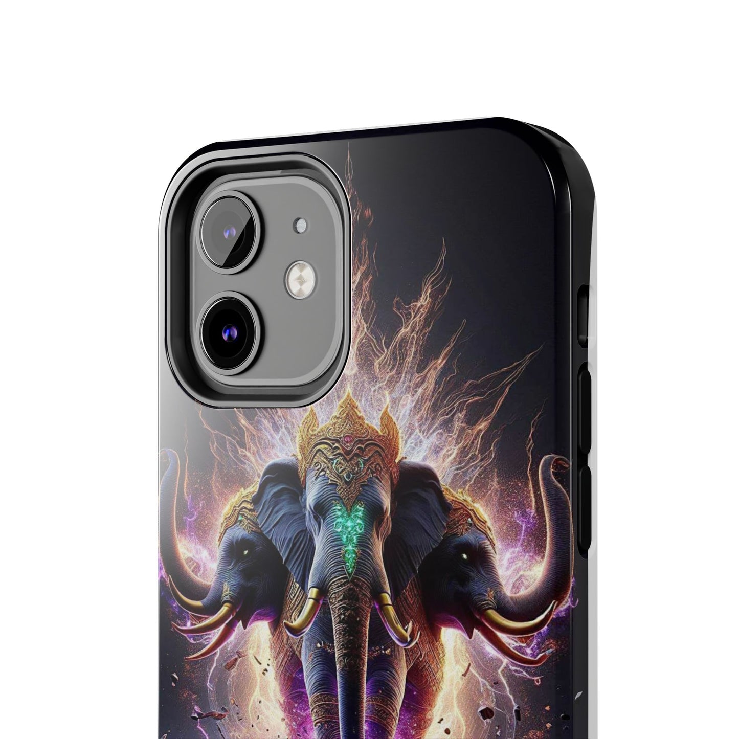 3 Headed Elephant Tough Phone Cases