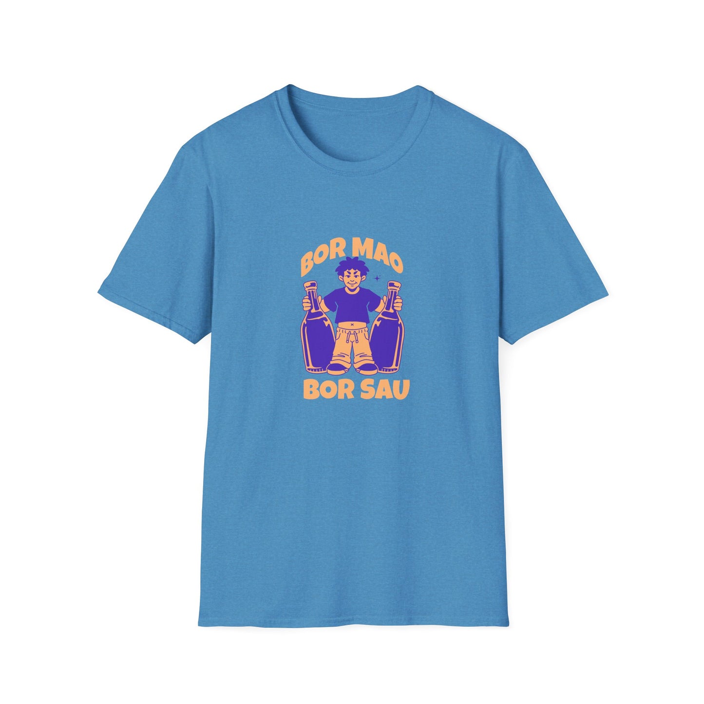 Lao Drinking Meme Unisex Softstyle T-Shirt - Funny Tee, Drinking Shirt, Humor Top, Gift for Lao People, Sarcastic Graphic Tee