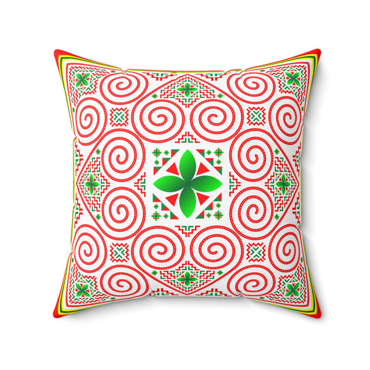 Hmong Design Spun Polyester Square Pillow