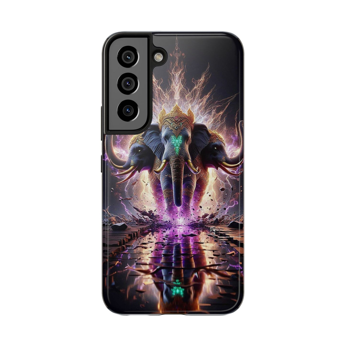 3 Headed Elephant Tough Phone Cases