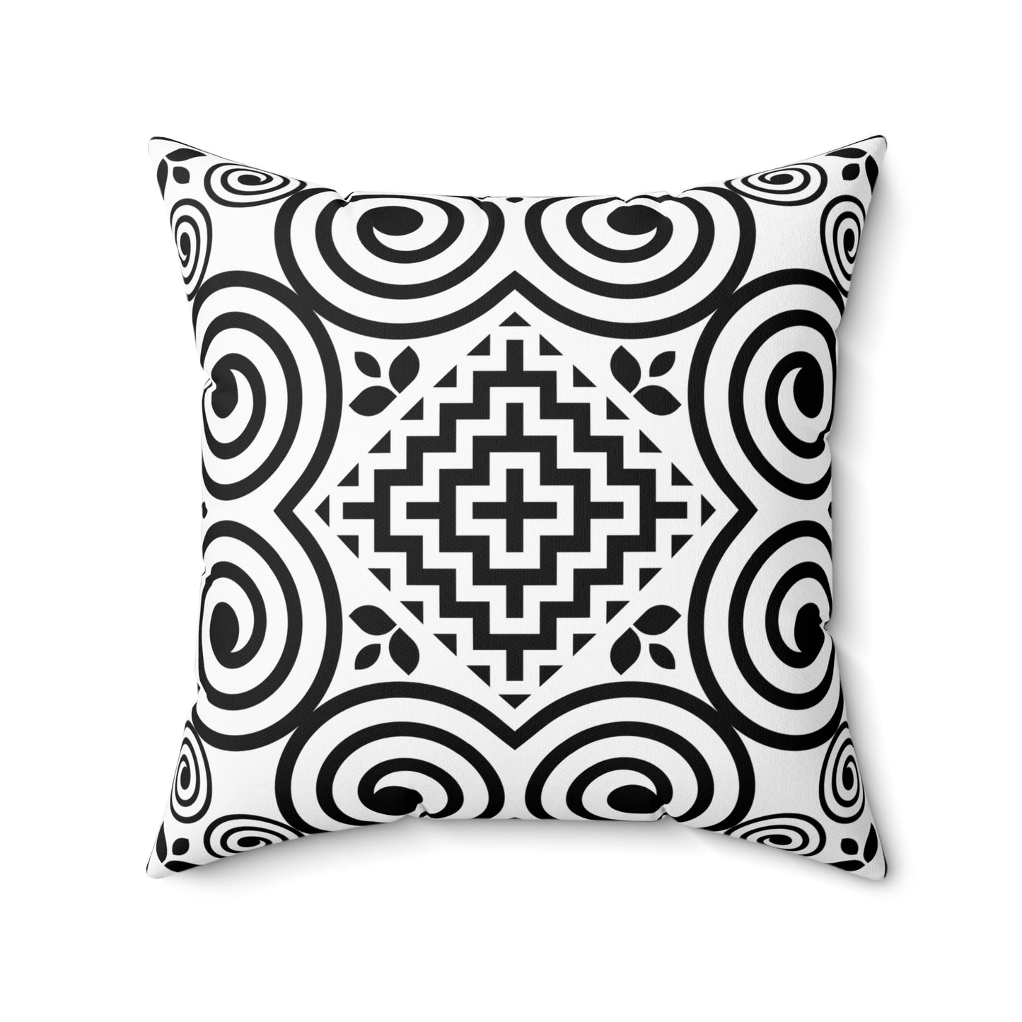 Hmong Design Spun Polyester Square Pillow