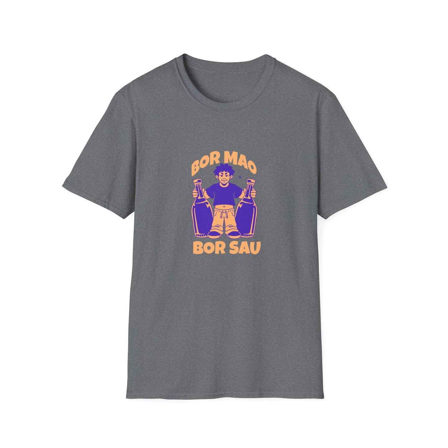 Lao Drinking Meme Unisex Softstyle T-Shirt - Funny Tee, Drinking Shirt, Humor Top, Gift for Lao People, Sarcastic Graphic Tee