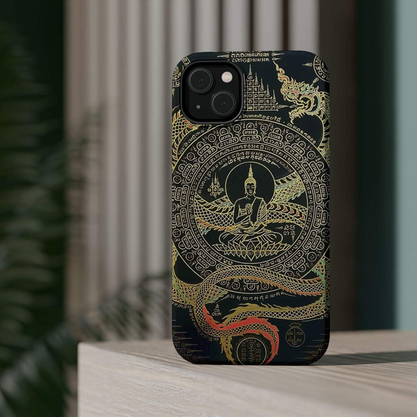 iPhone Case - Sak Yant Design - Magnetic Impact-Resistant