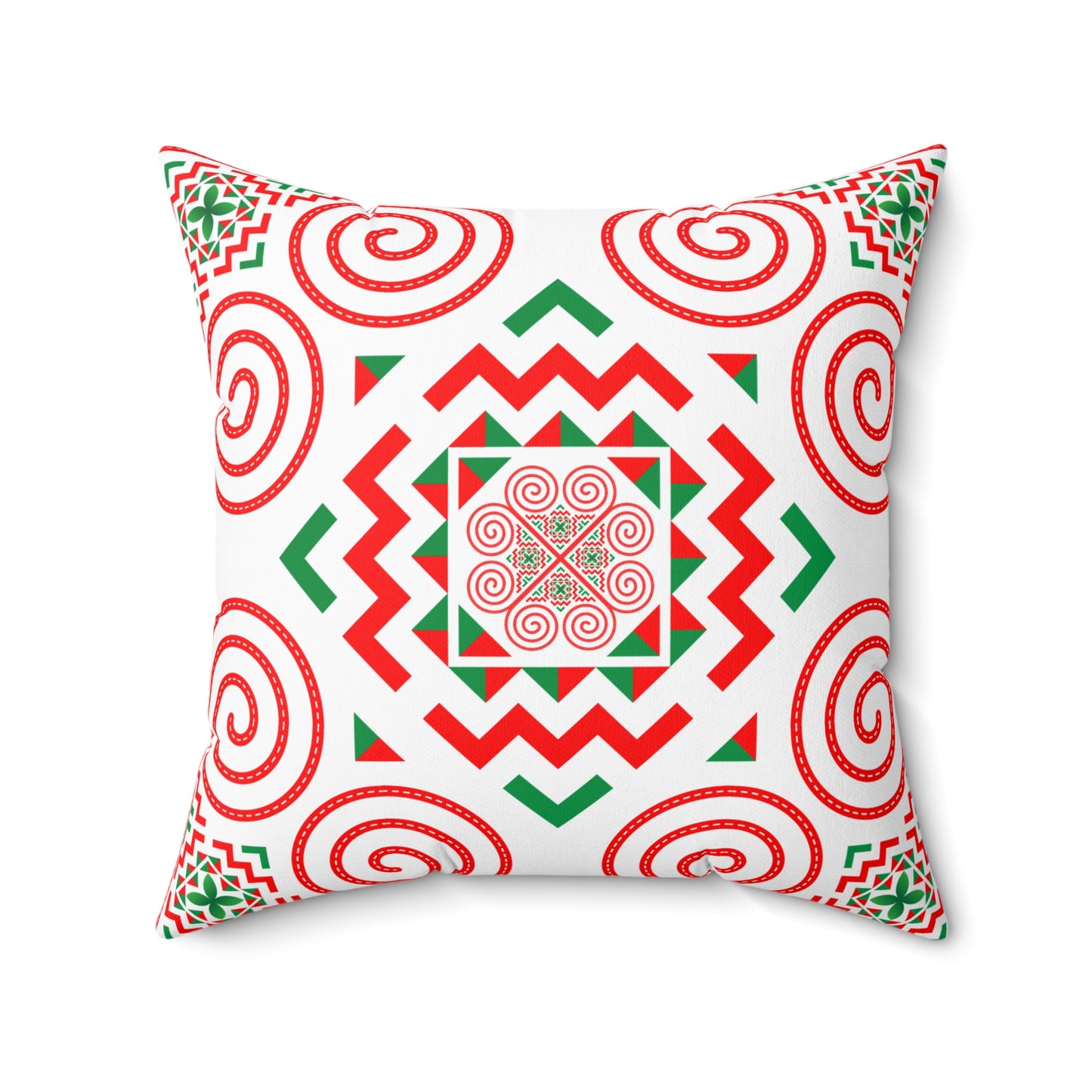 Hmong Design Spun Polyester Square Pillow