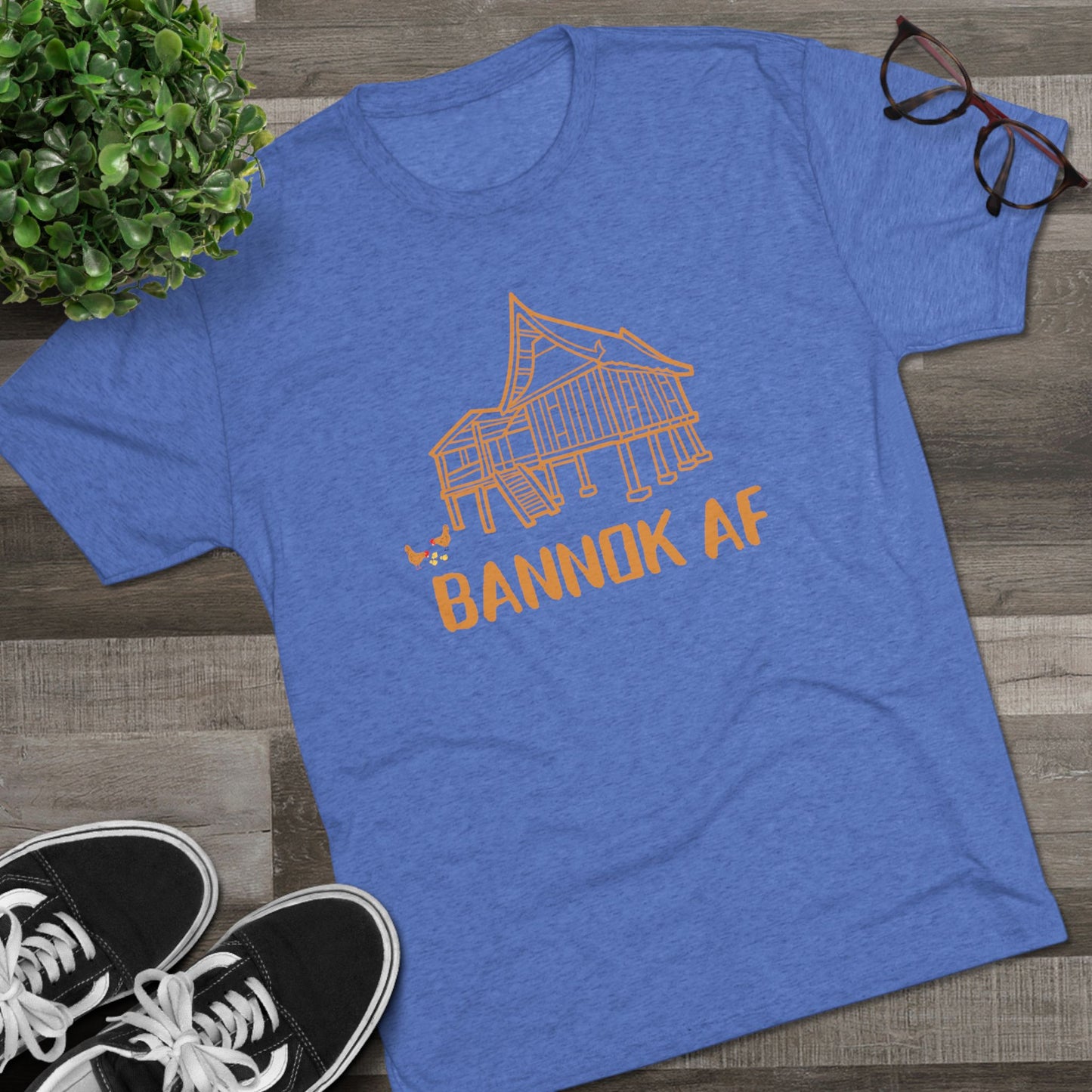 Unisex Tri-Blend Crew Tee "Bannok AF"