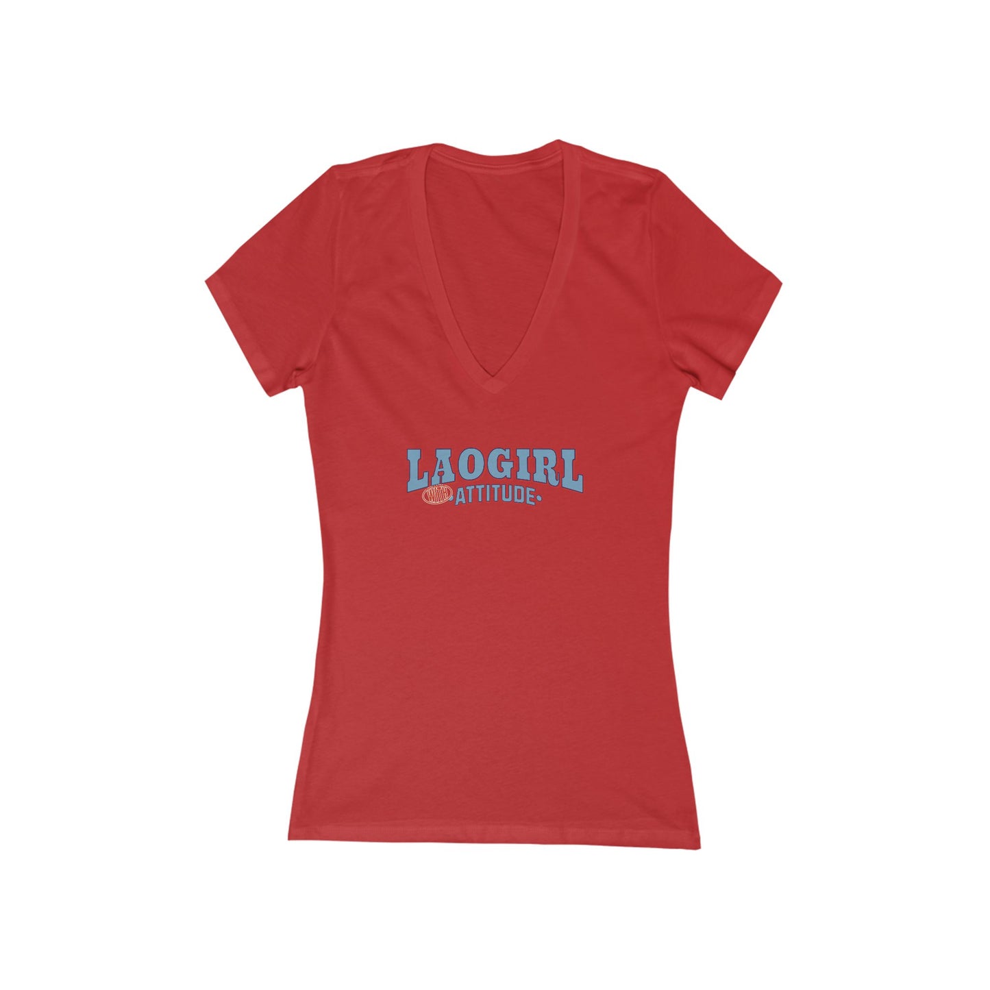 Chic Attitude V-Neck Tee, Stylish Women's T-Shirt, Casual Wear, Trendy Gift, Summer Fashion, Everyday Comfort