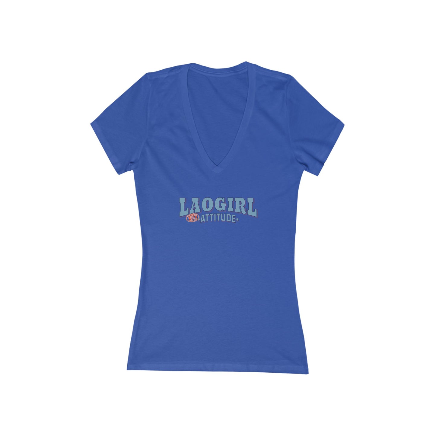 Chic Attitude V-Neck Tee, Stylish Women's T-Shirt, Casual Wear, Trendy Gift, Summer Fashion, Everyday Comfort