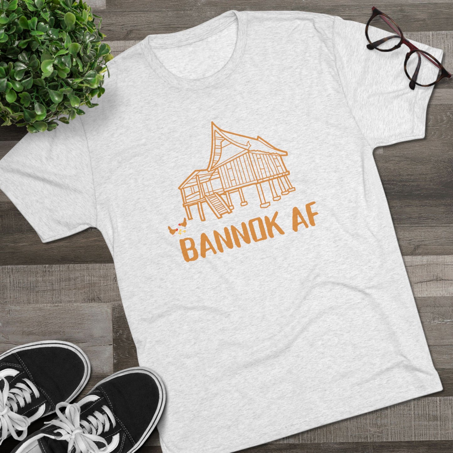 Unisex Tri-Blend Crew Tee "Bannok AF"