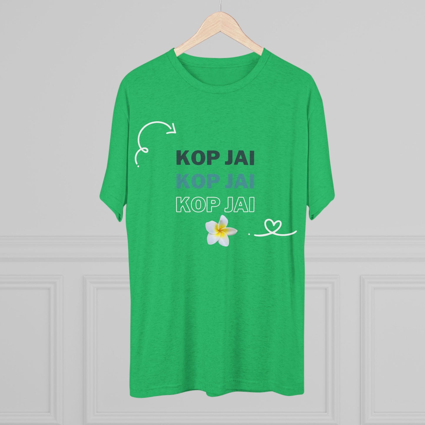 Unisex Tri-Blend Crew Tee "Kop Jai"