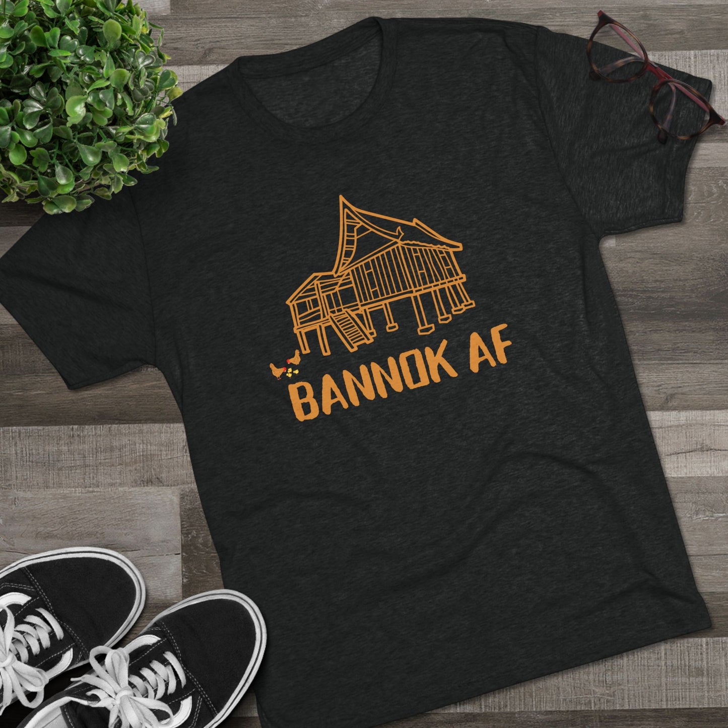 Unisex Tri-Blend Crew Tee "Bannok AF"