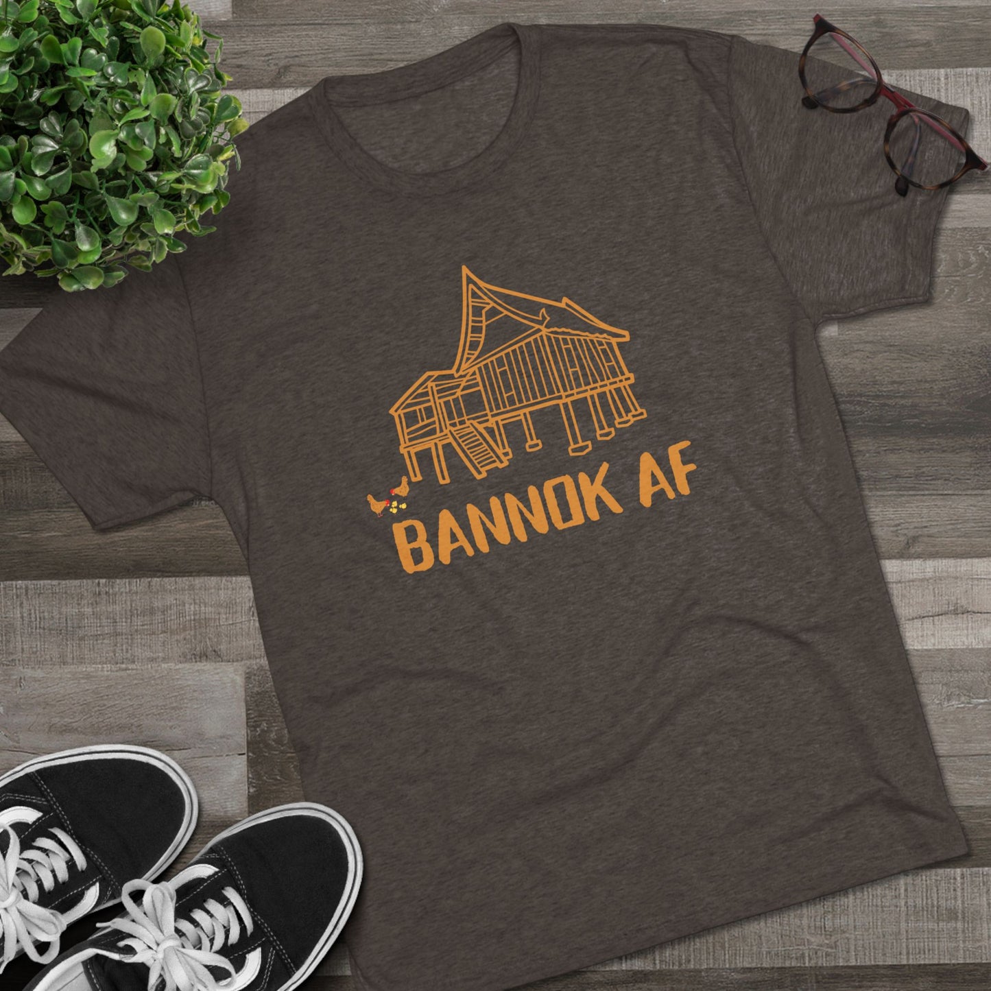 Unisex Tri-Blend Crew Tee "Bannok AF"