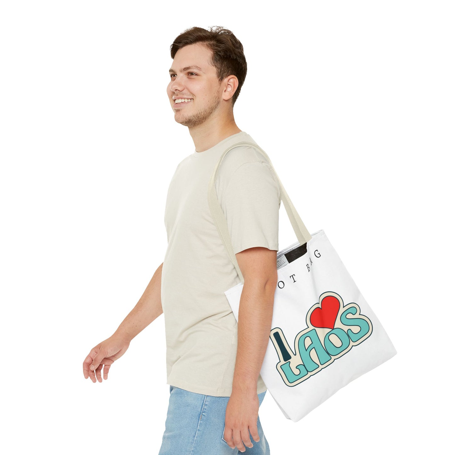 Tote Bag (AOP) "I Love Laos"